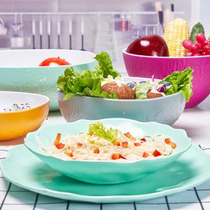 Melamine simple irregular series tableware